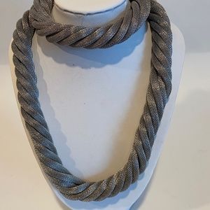 Women’s Stainless Steel mesh necklace and bracelet